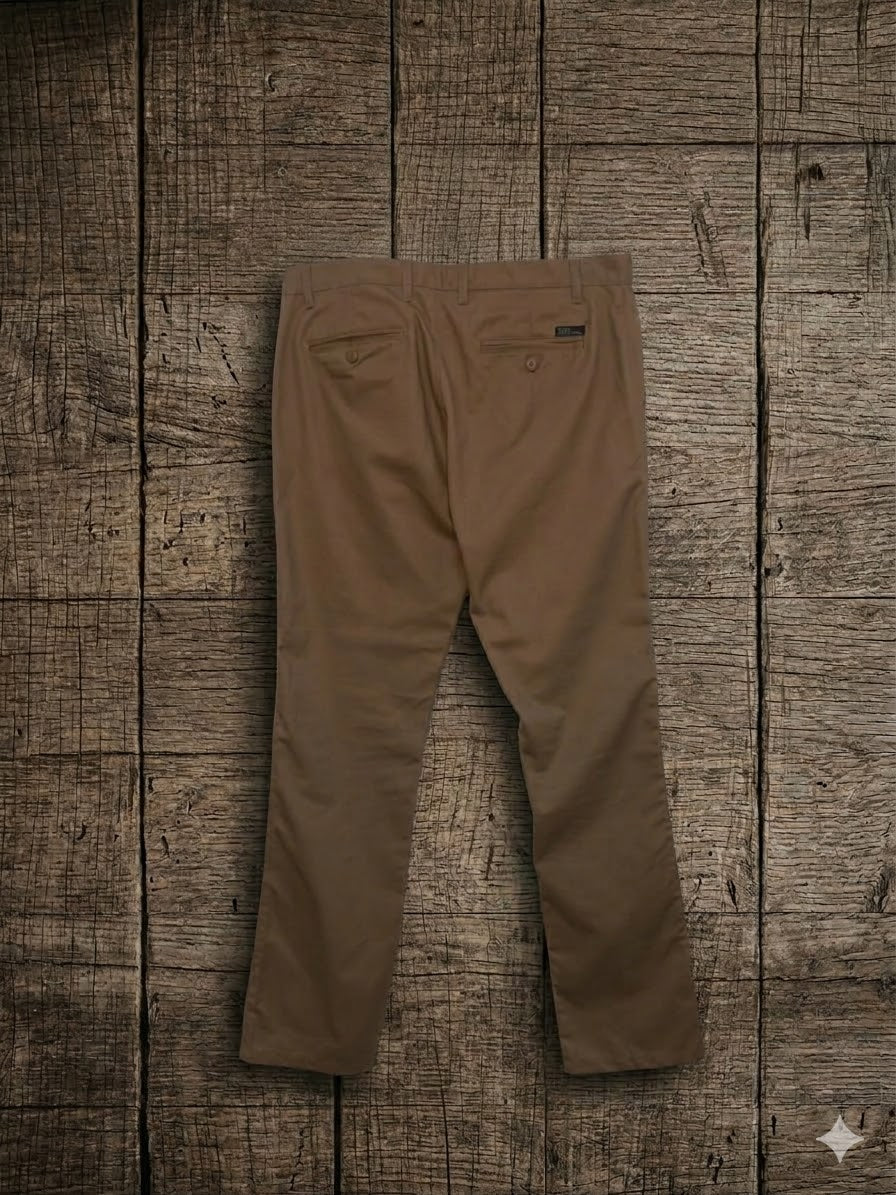 Men's Slim Fit Chino Pants - Khaki (36 Long)