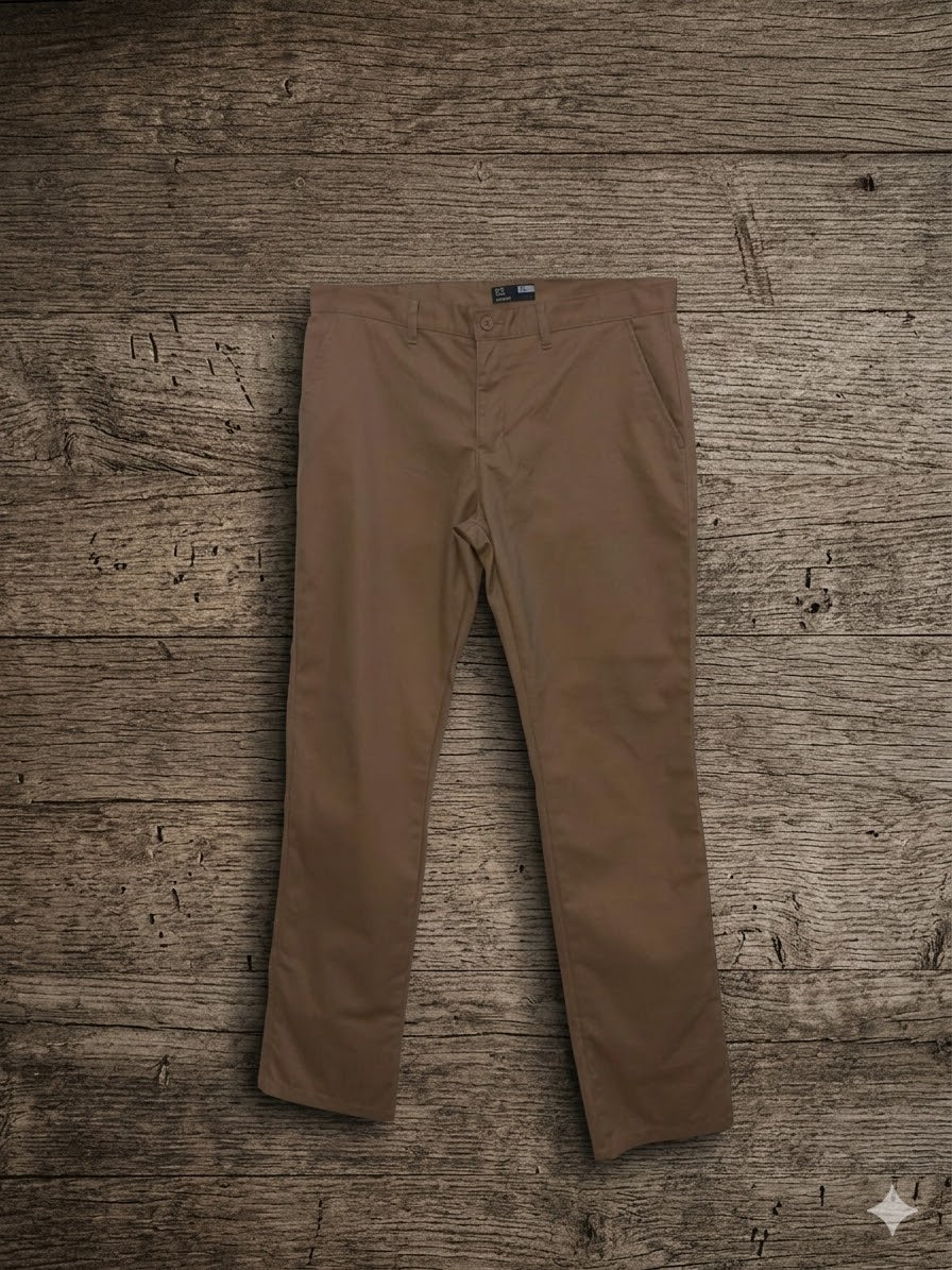 Men's Slim Fit Chino Pants - Khaki (36 Long)