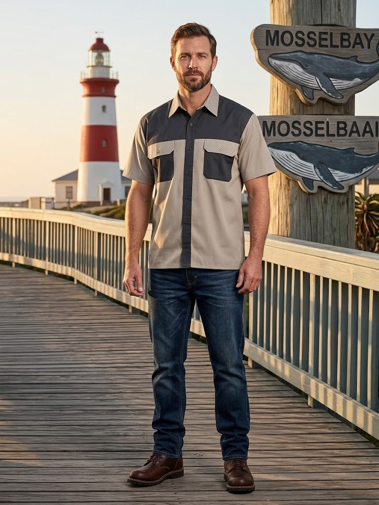 Men's Adventure-Ready Two-Tone Cotton Shirt