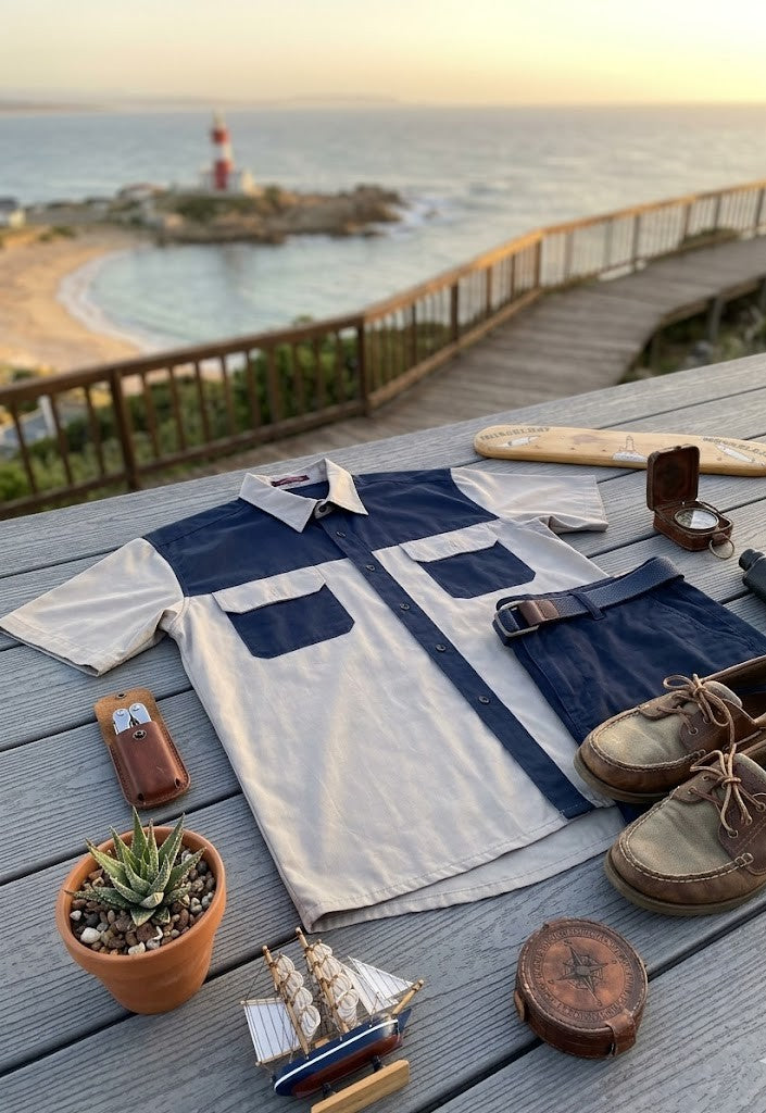 Men's Adventure-Ready Two-Tone Cotton Shirt