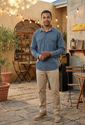 Columbia Titanium Men's L/S Nylon Outdoor Shirt - Blue (Size L)