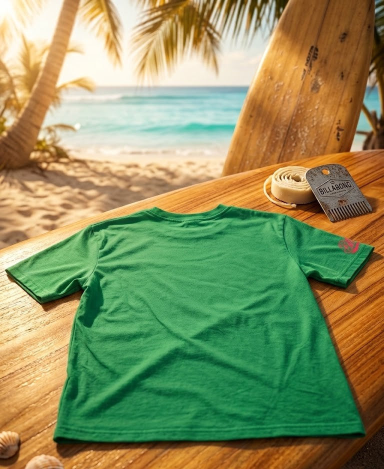 Billabong Boys' "Only a Surfer" Graphic T-Shirt – Green