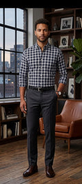 Pick n Pay 'Real Man' 100% Cotton Plaid Button-Down Shirt – Size M