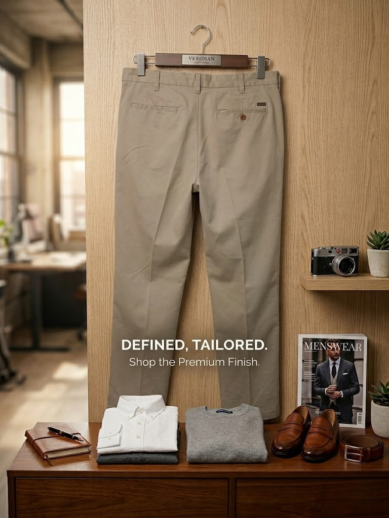 IZOD Men's Classic Cotton Chino Pants – Size 34