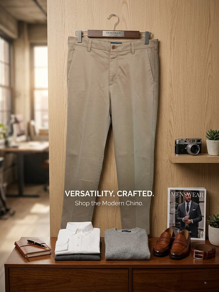 IZOD Men's Classic Cotton Chino Pants – Size 34