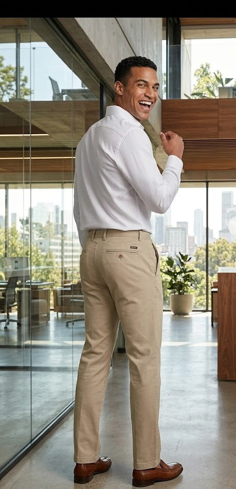 IZOD Men's Classic Cotton Chino Pants – Size 34