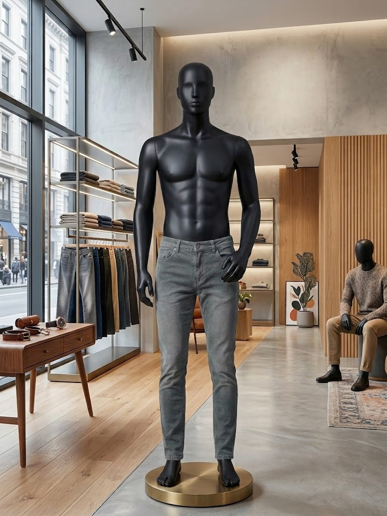 Classic Grey Slim-Fit Jeans - Size 36